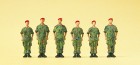 16841 Preiser Standing soldiers CapCoat camouflage of German Bundeswehr (6 painted figures)
